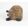 Herisson sculpté en bois de Suar - 8x7
