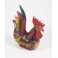 Coq sculpté en bois de Suar 15 x 14
