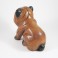 Chien sculpté en bois de Suar - 17x20