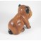 Chien sculpté en bois de Suar - 17x20