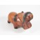 Hippopotame sculpté en bois de Suar - 16x11