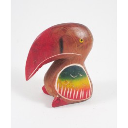 Toucan sculpté en Teck - 11x8