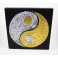 Tableau Ying Yang Noir et Or / Argent - 30X30 - TB017