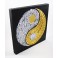 Tableau Ying Yang Noir et Or / Argent - 30X30 - TB017