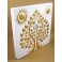 Tableau Arbre De Vie Blanc et Or / Argent - 30X30 - TB023