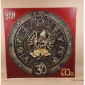 Tableau Ganesh Rouge/Nor et Or - 60x60 - TB028