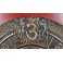 Tableau Ganesh Rouge/Nor et Or - 60x60 - TB028