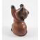 Chat debout Gauche sculpté en bois de Suar - 16x9