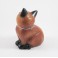 Chat assis Gauche sculpté en bois de Suar - 15x10