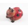 Coccinelle sculpté en bois de Suar - GM
