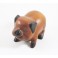 Cochon sculpté en bois de Suar - 15x10
