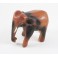 Eléphant trompe baissée sculpté en bois de Suar 11x12