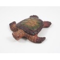 Tortue de mer sculpté en bois de Suar 14x13