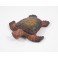 Tortue de mer sculpté en bois de Suar 14x13