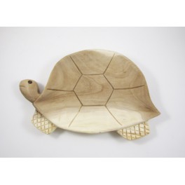 Tortue vide poche en bois de suar - 35x22