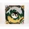 Tableau Carpe Koï Ying Yang Vert et Or / Argent - 30x30 - TB034