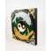 Tableau Carpe Koï Ying Yang Vert et Or / Argent - 30x30 - TB034