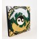 Tableau Carpe Koï Ying Yang Vert et Or / Argent - 30x30 - TB034