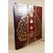 Tableau Arbre De Vie Noir/Rouge et Or / Argent - 60x60 - TB036