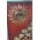 Tableau Arbre De Vie Et Fleur De Lotus Rouge et Or / Argent - 60x60 - TB038