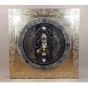 Tableau Bouddha Noir et Or - 60x60 - TB039