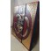 Triptyque Ganesh Rouge/Noir et Or - 60x60 - TB042