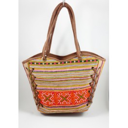 Sac Cabas Hmong avec laçage - 45x33