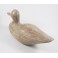 Canard sculpté en bois de Suar - 33x14