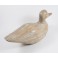 Canard sculpté en bois de Suar - 33x14